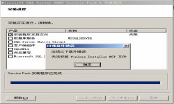 SQL2005打SP4补丁报错：无法安装Windows Installer MS