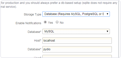 Pydio使用数据库